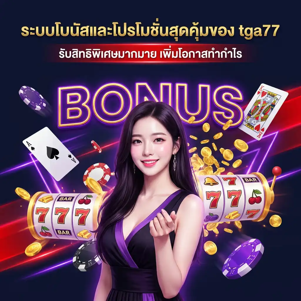 ระบบโบนัสและโปรโมชั่นสุดคุ้มของ tga77